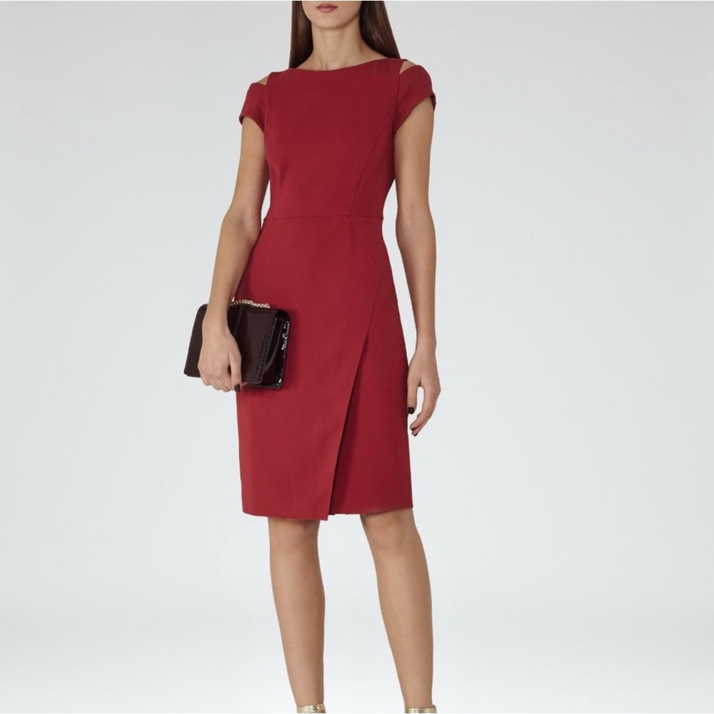 NWT Reiss Crimson dress with sleeve cutouts